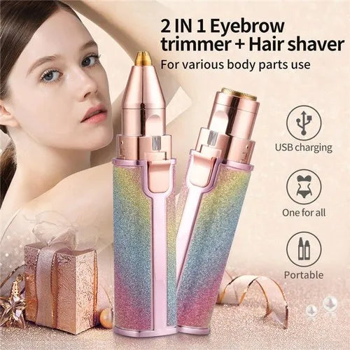2 in 1 Eye Brow And Facial Hair Remover
