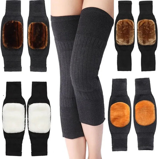 2 Pcs Warm Wool Knee Pads Super Elastic Knees Support | 1 Pair