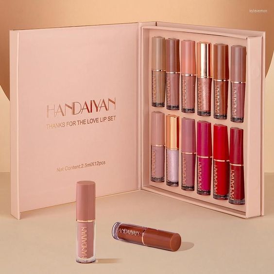 12 Pcs Matte Lip Gloss Set | Original