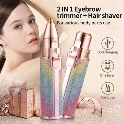 2 in 1 Eye Brow And Facial Hair Remover
