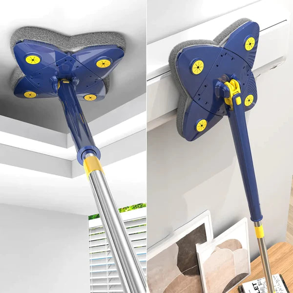 Rotatable 4 Leaf Auto Twist Mop