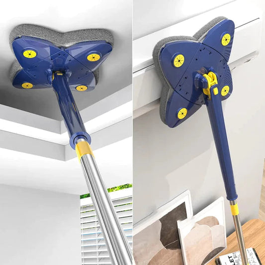 Rotatable 4 Leaf Auto Twist Mop