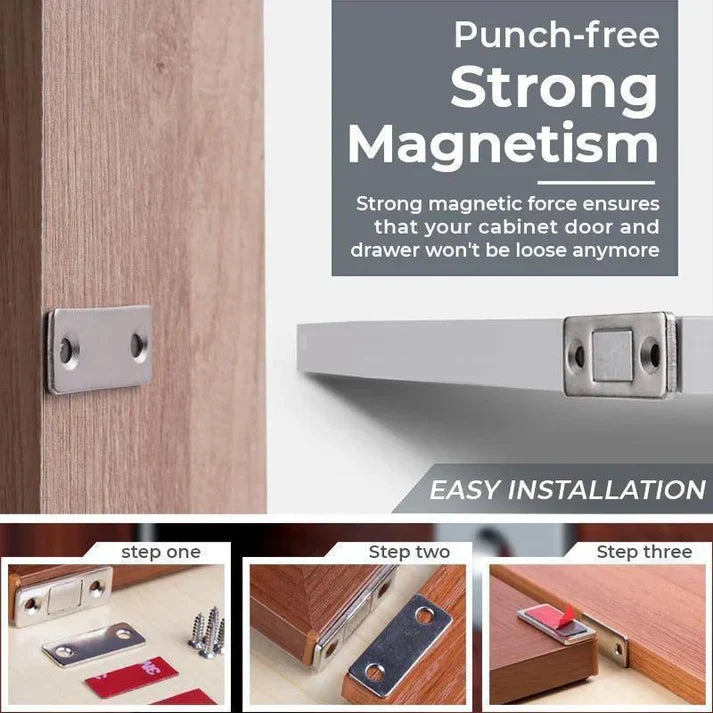 (Pack of 2) Magnetic Door/ Cabinets Closer Magnetic Latch