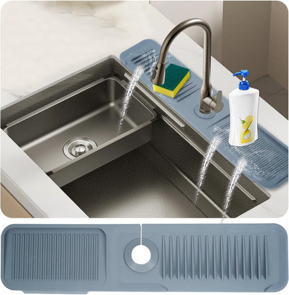 Silicone Kitchen Faucet Mat, Kitchen Sink Splash Guard