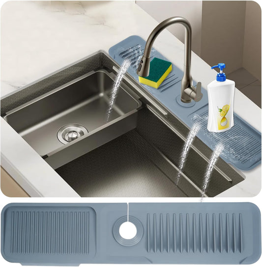 Silicone Kitchen Faucet Mat, Kitchen Sink Splash Guard
