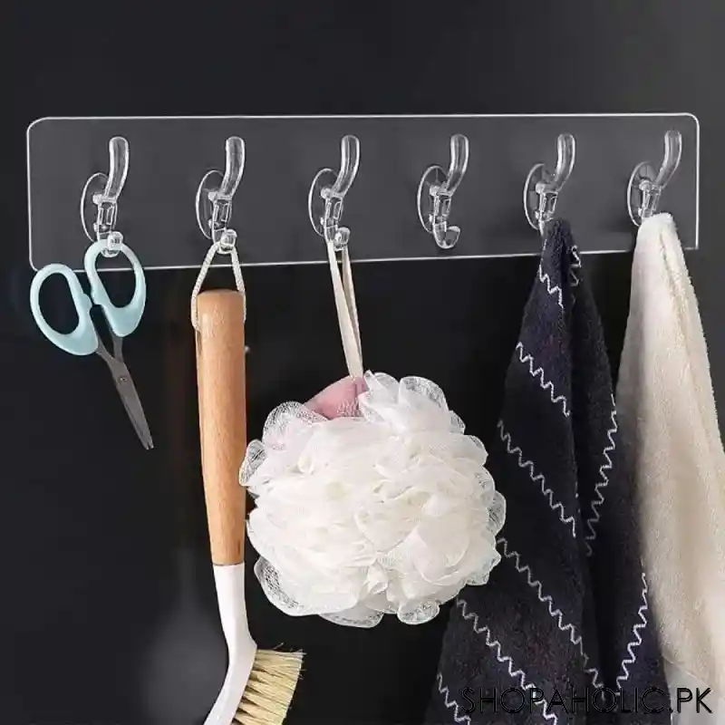 12 Hooks Self-Adhesive Double Hook Hanger (pack of 2)